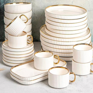 ჭურჭლის ნაკრები 6 პერსონაზე SLG Ceramics YTG32-1 White