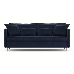 გასაშლელი დივანი სათავსოთი Galloway Dark Blue 195x98x90 სმ