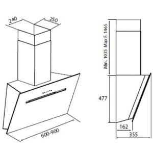 გამწოვი AIRFORCE Foehn No Drop Hood 60cm CCF6001
