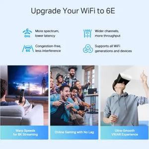 Wi-Fi როუტერი TP-Link Deco XE75 AXE5400 Tri-Band Mesh Wi-Fi 6E