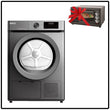 საშრობი მანქანა 10კგ MARAZZI DH1053FL53(S/DG) + საჩუქარი ელექტრო ღუმელი FRANKO FEO-1092