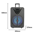 Bluetooth დინამიკი 2 მიკროფონით და დისტანციური მართვით OEM ZQS15123