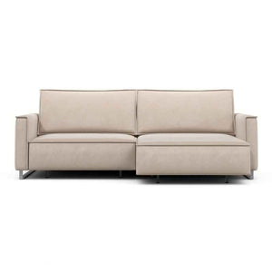 კუთხის გასაშლელი დივანი სათავსოთი Liverpool Beige 230x170x86 სმ