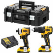 აკ. ინსტრუმენტების ნაკრები 2-1-ში DeWalt DCK2062D2T-QW