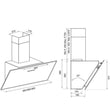 გამწოვი AIRFORCE Wall Mounted Steel Hood Black CCF2036532