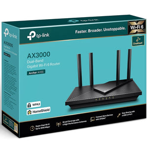 Wi-Fi როუტერი TP-Link Archer AX55 Dual Band Gigabit Wi-Fi 6 Router