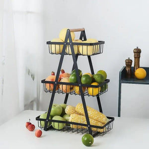 ხილ-ბოსტნეულის ორგანაიზერი კალათა Storage Rack