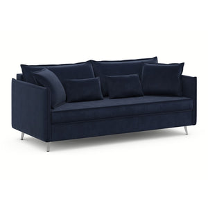 გასაშლელი დივანი სათავსოთი Galloway Dark Blue 195x98x90 სმ