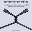 USB კაბელი Aukey CB-SCC102 Circlet Blink 100W Silicone PD Charge Cable 1.8M - Black