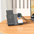 უსადენო დამტენი Hoco CQ2 Flash folding 3-in-1 wireless fast charger (SAM Watch)