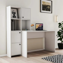 სამეცადინო/კომპიუტერის მაგიდა თაროებით და სათავსოებით Gelens IS0638