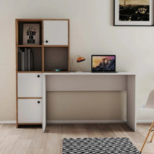 სამეცადინო/კომპიუტერის მაგიდა თაროებით და სათავსოებით Gelens IS0639