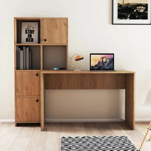 სამეცადინო/კომპიუტერის მაგიდა თაროებით და სათავსოებით Gelens IS0640