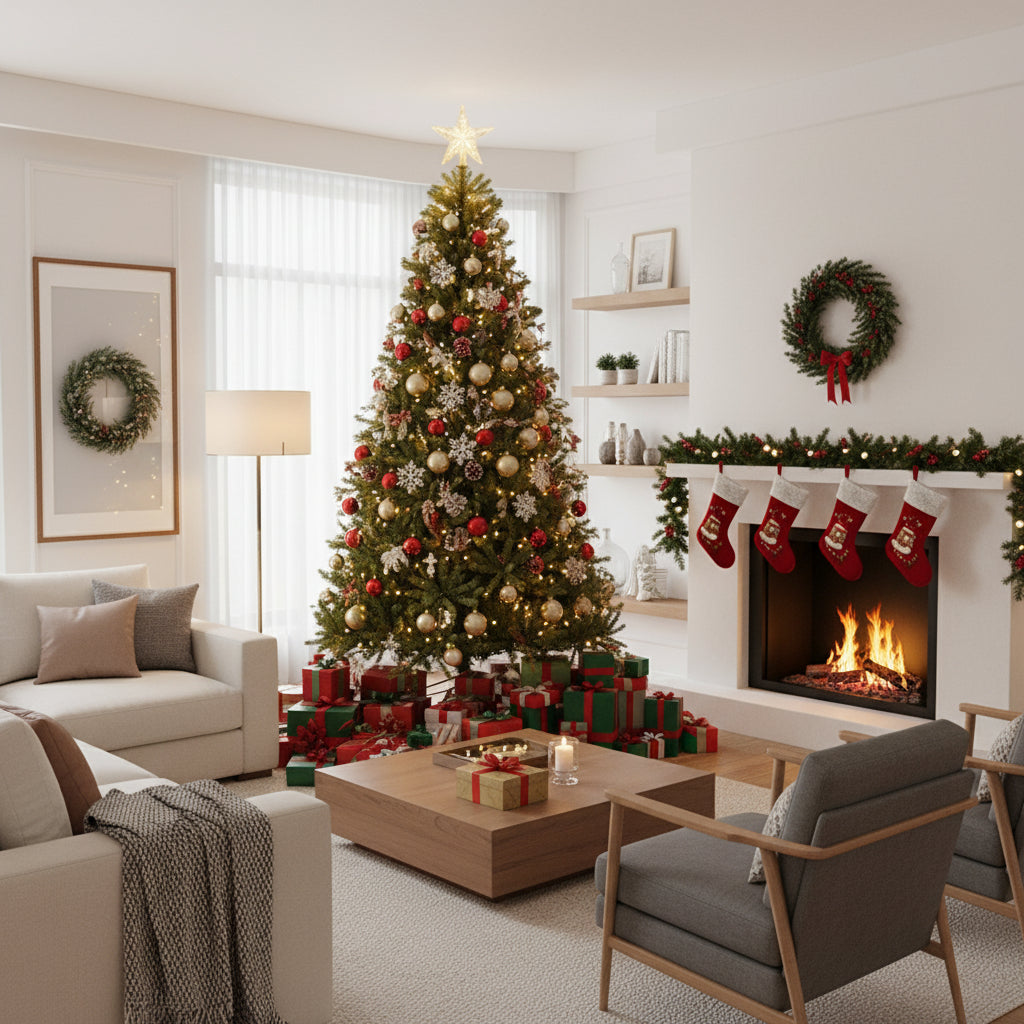 ნაძვის ხე სილიკონის წიწვებით 180 სმ-დან 270 სმ-მდე SP54