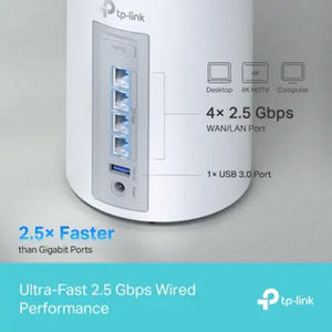 Wi-Fi როუტერი TP-link Deco BE65(1-pack) BE9300