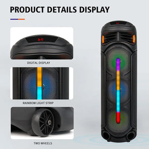 Bluetooth დინამიკი 2 მიკროფონით და პულტით OEM ZQS8312