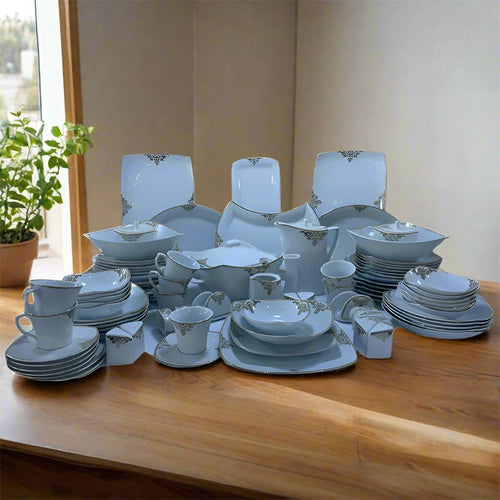 ჭურჭლის გერმანული ნაკრები 12 პერსონაზე PardisChini 105PCS Danustica