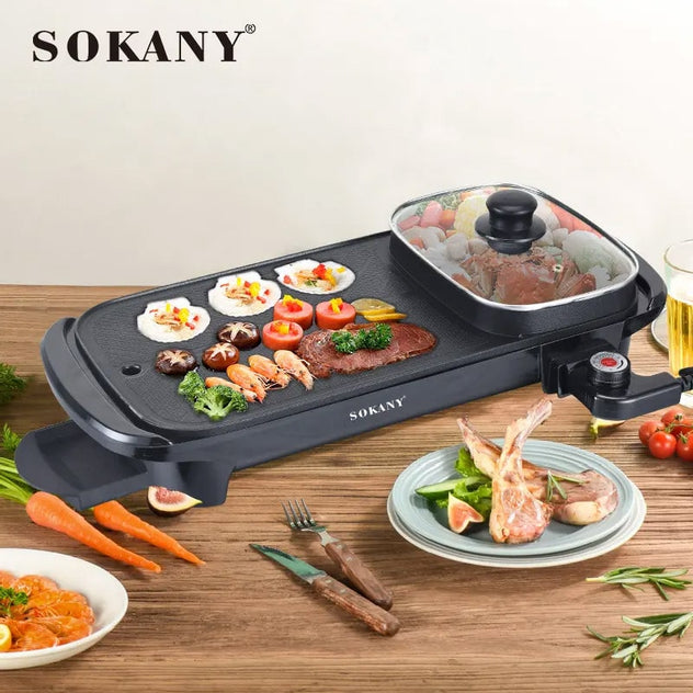 ელექტრო ტაფა და ქვაბი 2-1 ში Sokany SK-2208