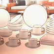 ჭურჭლის ნაკრები 6 პერსონაზე Katherina 32PCS White