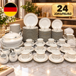 გერმანული ჭურჭლის ნაკრები 24 პერსონაზე Maghsoud Henrin 154PCS