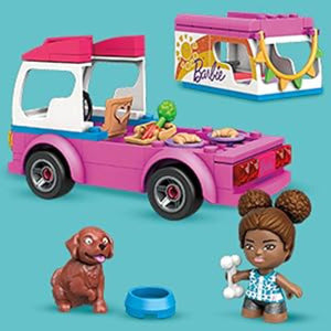 სათამაშო სამშენებლო კუბიკები Mega Construx Barbie Dream Camper