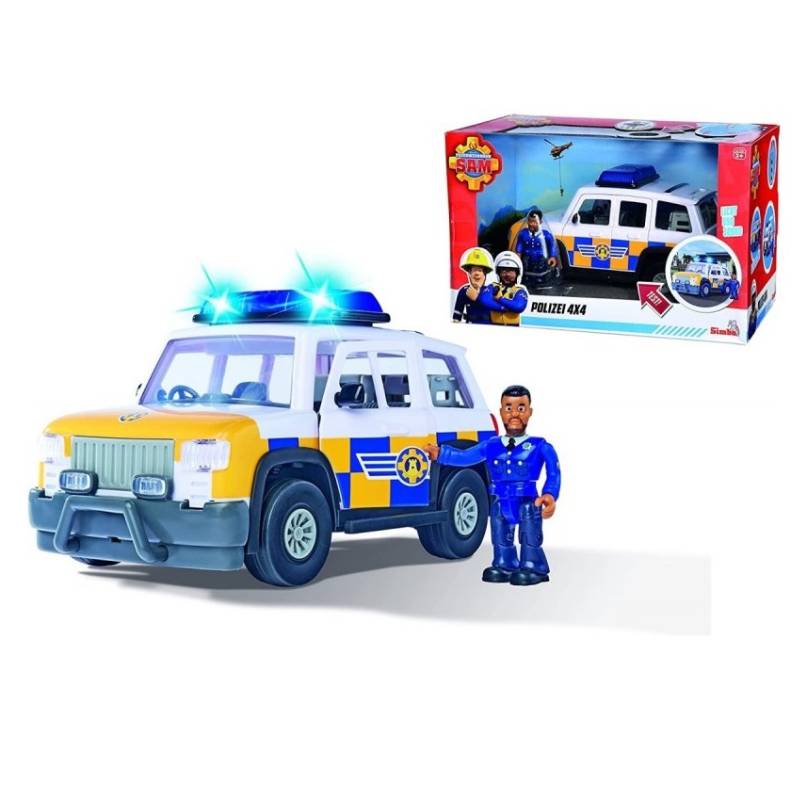 სათამაშო სახანძრო მანქანა Simba Fireman Sam Police Car and Figure