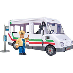 სათამაშო ავტობუსი და საგზაო ნიშნები Simba Fireman Sam Trevor's Bus with Figure