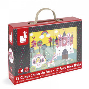 სათამაშო კუბების ფაზლი Janod Cubes Tales of 12 el. J02983