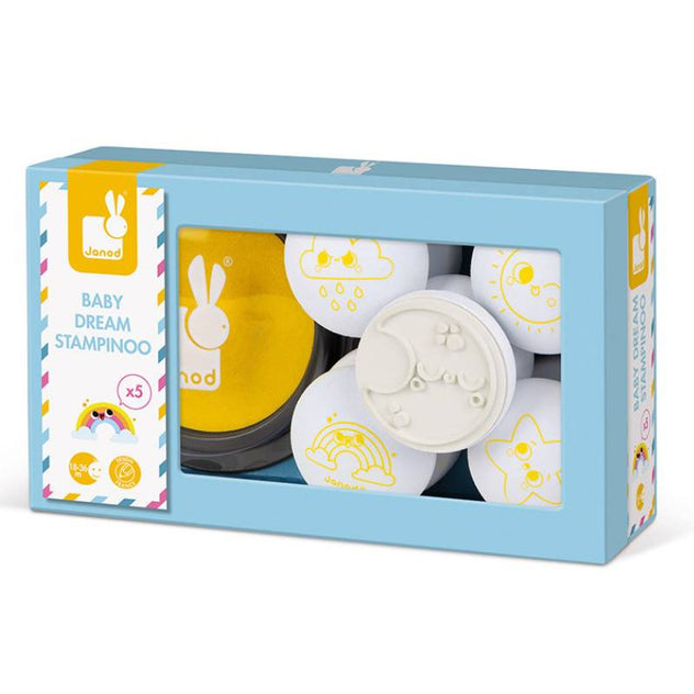 საბავშვო სათამაშო 5 ბეჭედი Janod 5 STAMPINOO BABY DREAM J07794