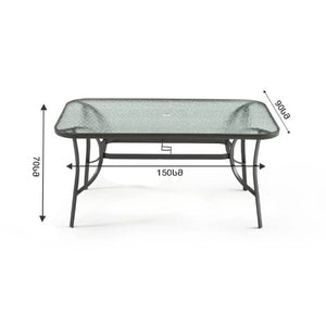 მართკუთხედი მაგიდა L OEM SC-094-150 (A3413)