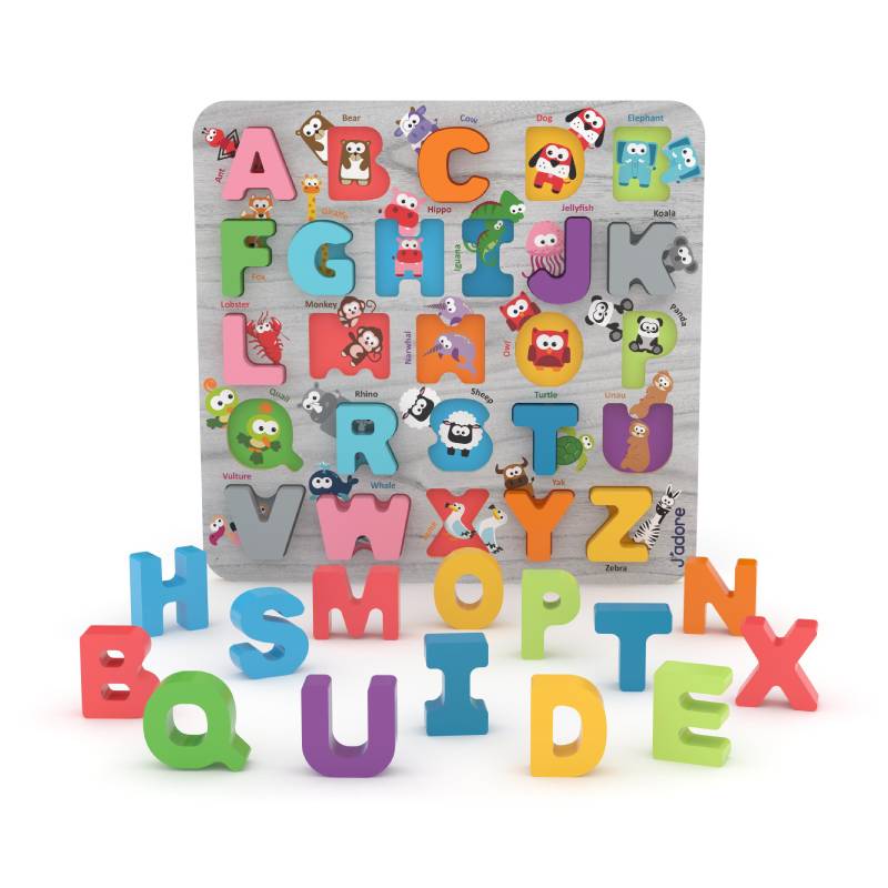 სათამაშო ანბანის ფაზლი J`adore ABC + PEEKABOO BUDDIES DELUXE PUZZLE 821271