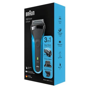 წვერსაპარსი BRAUN SHAVER 310BT BLK/BLU