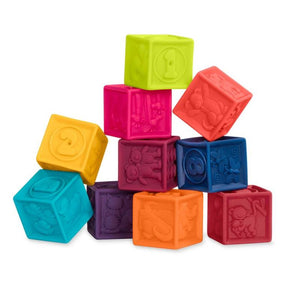 საბავშვო სათამაშო სენსორული კუბიკები Btoys ONE TWO SQUEEZE