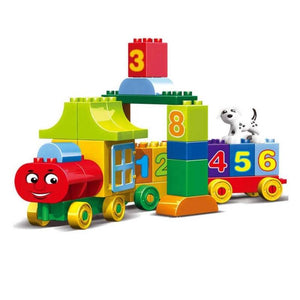 საბავშვო ასაწყობი ციფრების მატარებელი OEM Duplo Number Train