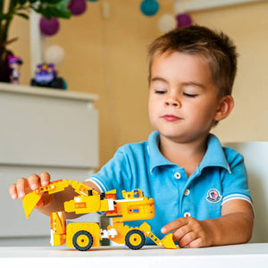 საბავშვო ასაწყობი ტრანსფორმერი Super Wings Transformer Toy Small Blocks 2-1-ში Donnie EU385007