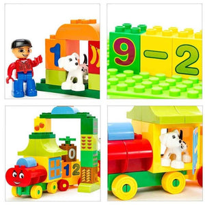 საბავშვო ასაწყობი ციფრების მატარებელი OEM Duplo Number Train