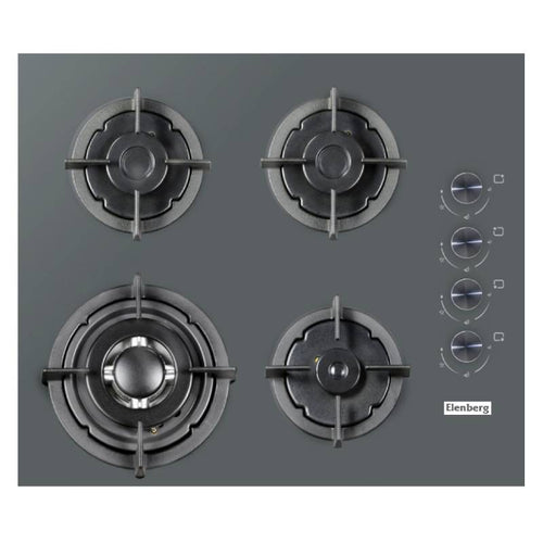 ჩასაშენებელი ქურის ზედაპირი ELENBERG EBG-6400TTG GRAY