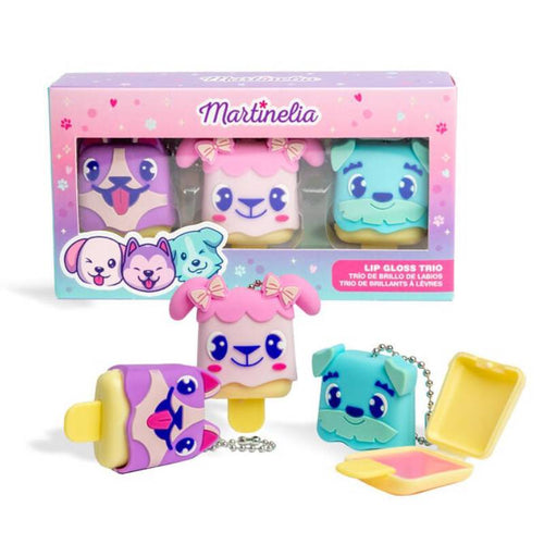 საბავშვო ტუჩის ბალმების ნაკრები MARTINELIA WORLD LIP GLOSS TRIO 68142