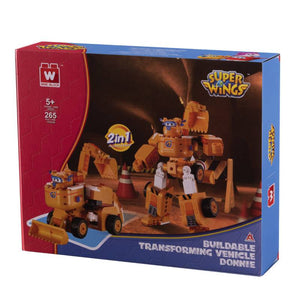 საბავშვო ასაწყობი ტრანსფორმერი Super Wings Transformer Toy Small Blocks 2-1-ში Donnie EU385007