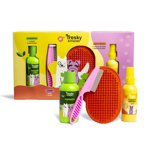 ძაღლის მოვლის ნაკრები TRESKY & FRIENDS 4PCS GIFT SET 68146