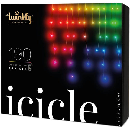 საახალწლო 5 მეტრიანი განათება Twinkly Icicle LED RGB TWI190STP-TEU