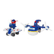 სათამაშო თვითმფრინავი და მანქანა Super Wings 2-1-ში Police Patroller S4 EU740834