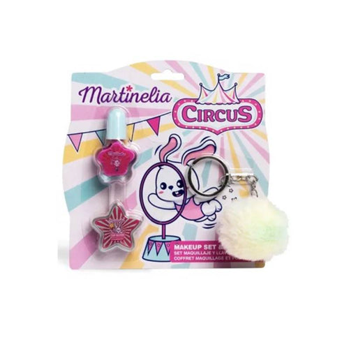 საბავშვო მაკიაჟის პატარა ნაკრები MARTINELIA CIRCUS MAKEUP & KEYCHAIN SET 12140