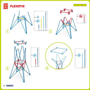 სათამაშო 520 ცალიანი კონსტრუქტორი Beleduc Flexistix XXL B24200