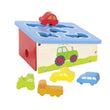საბავშვო ფიგურების ყუთი Goki Sort Box vehicles 58668