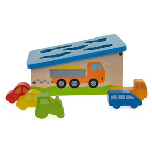 საბავშვო ფიგურების ყუთი Goki Sort Box vehicles 58668