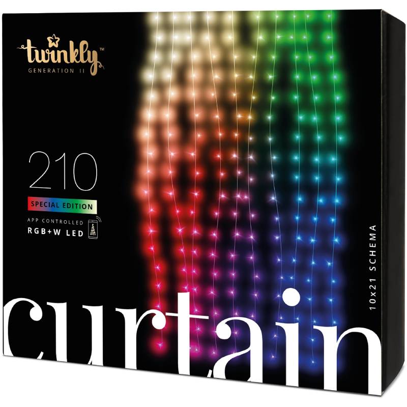 საახალწლო ფარდა განათება Twinkly LED Curtain RGBW TWW210SPP-TEU