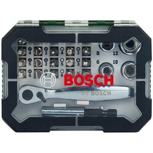 საბურღი ბიტების ნაკრები Bosch Metal Screwdriver Bit And Ratchet Set