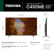 Smart 4K ტელევიზორი Toshiba 55c450me 55 inch (140სმ)