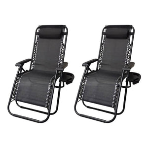 კეცვადი სკამ-შეზლონგი OEM RELAX SC-229 BLACK (A2696)